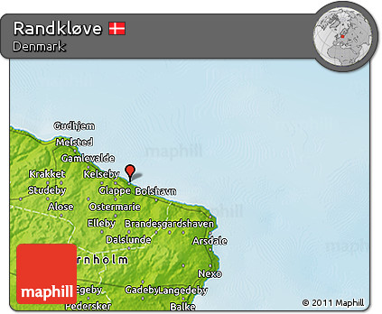 Physical 3D Map of Randkløve
