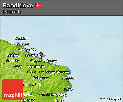 Physical 3D Map of Randkløve