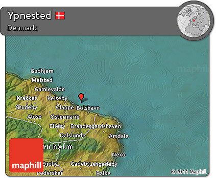 Satellite 3D Map of Ypnested