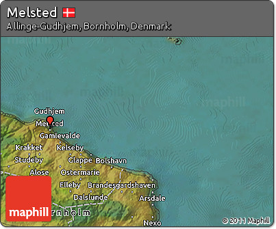 Satellite 3D Map of Melsted