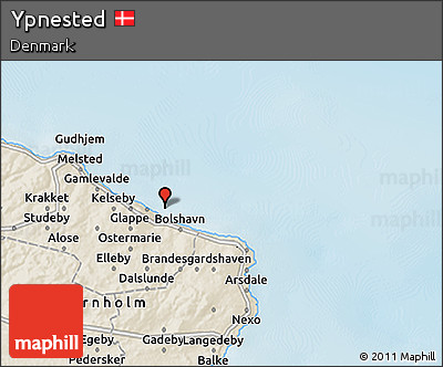 Shaded Relief 3D Map of Ypnested