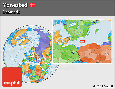 Political Location Map of Ypnested