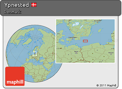 Savanna Style Location Map of Ypnested