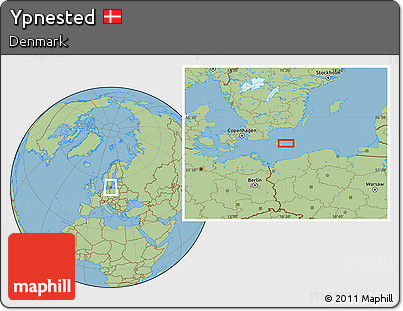 Savanna Style Location Map of Ypnested