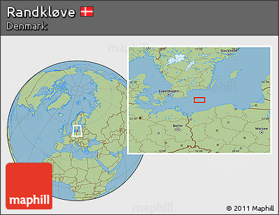 Savanna Style Location Map of Randkløve