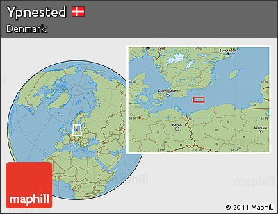 Savanna Style Location Map of Ypnested