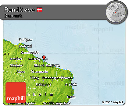 Physical Map of Randkløve
