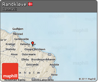 Shaded Relief Map of Randkløve