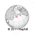 Outline Map of the Area around 55° 11' 31" N, 169° 13' 29" E, rectangular outline