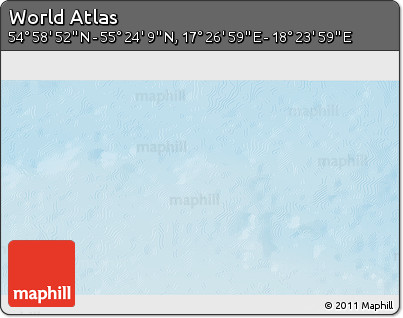 Physical 3D Map of the Area around 55° 11' 31" N, 17° 55' 29" E