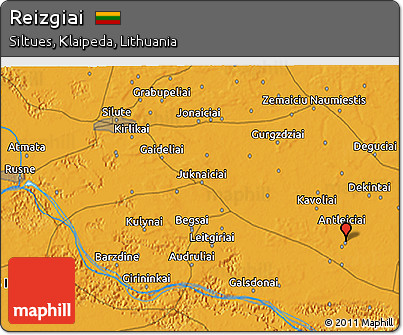 Political 3D Map of Reizgiai