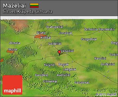 Satellite 3D Map of Maželiai