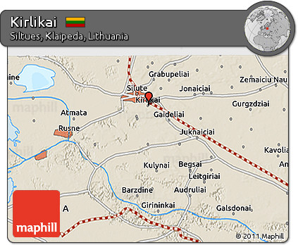 Shaded Relief 3D Map of Kirlikai