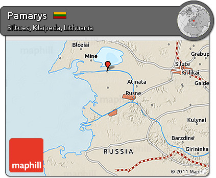Shaded Relief 3D Map of Pamarys