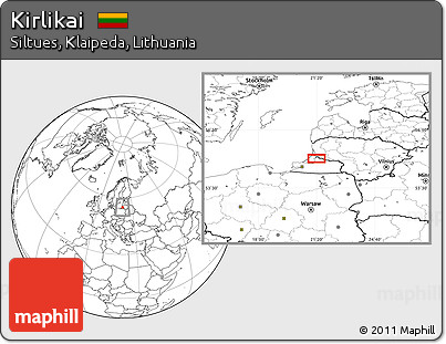 Blank Location Map of Kirlikai