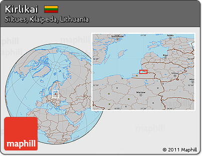 Gray Location Map of Kirlikai