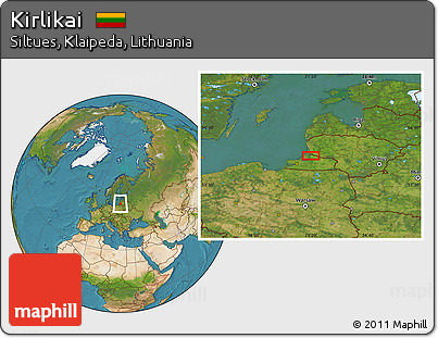 Satellite Location Map of Kirlikai