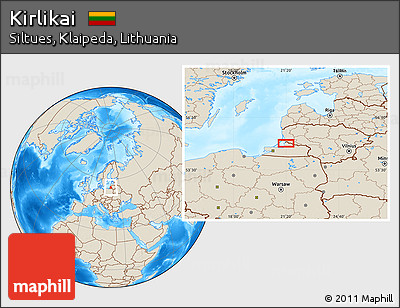 Shaded Relief Location Map of Kirlikai
