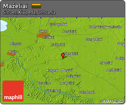 Physical Map of Maželiai