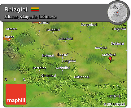 Satellite Map of Reizgiai