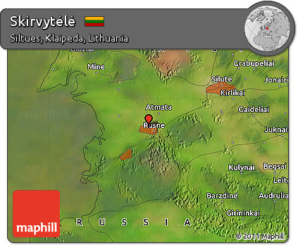 Satellite Map of Skirvytėlė