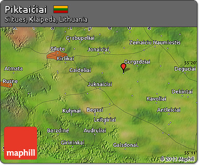 Satellite Map of Piktaičiai