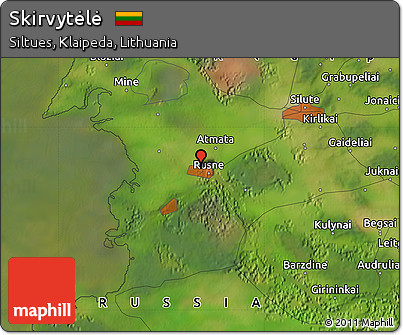 Satellite Map of Skirvytėlė