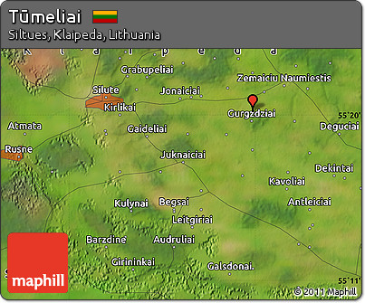 Satellite Map of Tūmeliai