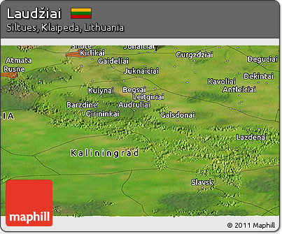 Satellite Panoramic Map of Laudžiai