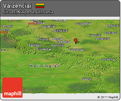 Satellite Panoramic Map of Vaiženčiai