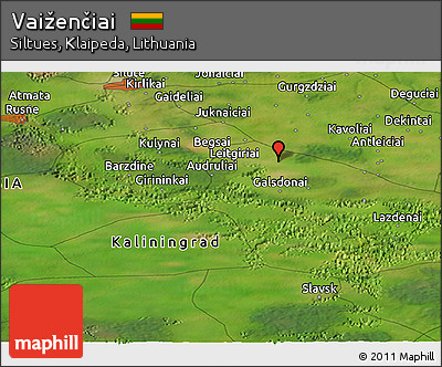 Satellite Panoramic Map of Vaiženčiai