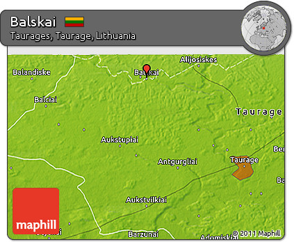 Physical 3D Map of Balskai