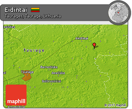 Physical 3D Map of Eidintai
