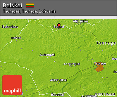 Physical 3D Map of Balskai