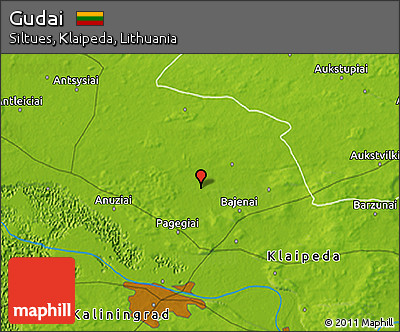 Physical 3D Map of Gudai