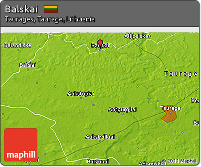 Physical 3D Map of Balskai
