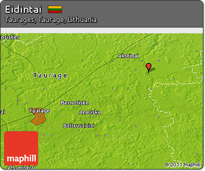 Physical 3D Map of Eidintai