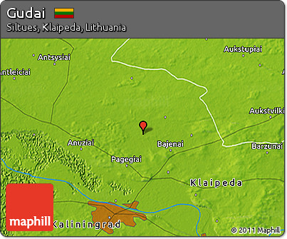 Physical 3D Map of Gudai
