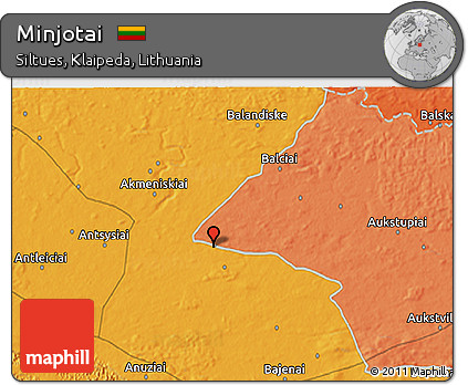 Political 3D Map of Minjotai