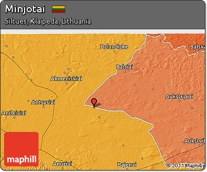 Political 3D Map of Minjotai