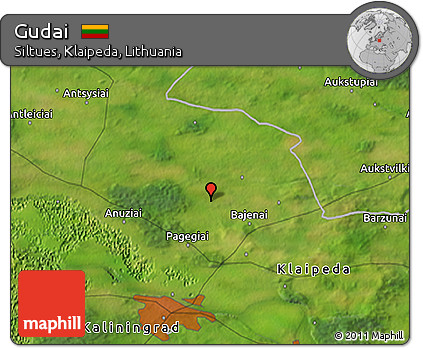 Satellite 3D Map of Gudai