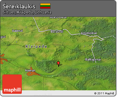 Satellite 3D Map of Šereiklaukis