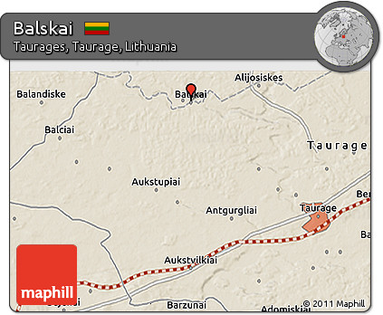 Shaded Relief 3D Map of Balskai