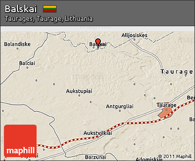 Shaded Relief 3D Map of Balskai