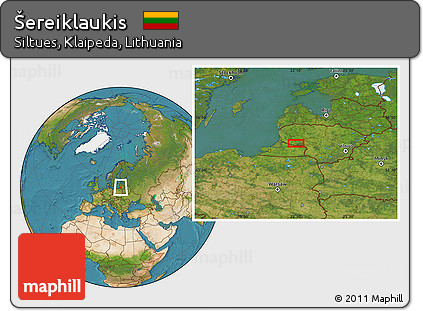 Satellite Location Map of Šereiklaukis