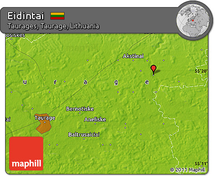 Physical Map of Eidintai