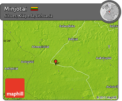 Physical Map of Minjotai