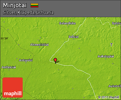 Physical Map of Minjotai