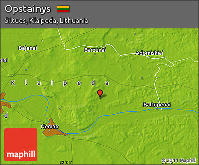 Physical Map of Opstainys