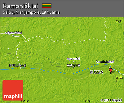 Physical Map of Ramoniškiai